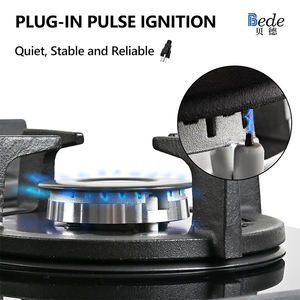 Estufa de hierro fundido duradera de 4 quemadores, estufa de <span class=keywords><strong>Gas</strong></span> para el hogar, encendido eléctrico para batería Solar de <span class=keywords><strong>Gas</strong></span> <span class=keywords><strong>Natural</strong></span> LPG para uso en exteriores - Product Image 4