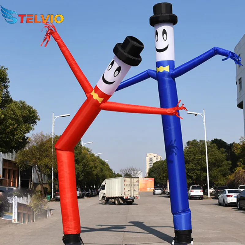 Inflables de publicidadที่กําหนดเองโฆษณากลางแจ้งInflatable Air Tube Wind Manโปรโมชั่นแปลกกะพยพานพองSky Dancer