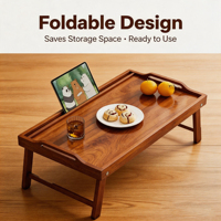 Table pliante en bois pour ordinateur portable, idéale pour lit, canapé, sol, tatami, balcon, table basse japonaise