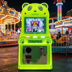 Machine d'arcade de pêche à deux joueurs sur le thème de l'ours avec moulinet mécanique, jeu vidéo pour centres de divertissement familial et zones pour enfants - Product Image 3