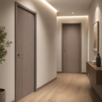 Porte de bureau en mélamine avec isolation acoustique, durable pour une utilisation intensive, idéale pour les projets en gros