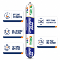 Scellant silicone neutre avancé 9900, résistant aux intempéries, anti-âge, haute résistance, liaison stable, pour véranda, murs-rideaux