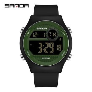 Reloj Deportivo Digital Electrónico Sanda 9013, Correa de Silicona, Resistente al Agua, Cronógrafo, para Hombre - Product Image 4