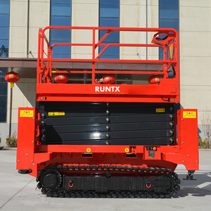 RUNTX 14m 12m 15m 18m levantador high end diesel autopropelido plataforma de trabalho off road tesoura elevador para construção - Product Image 3