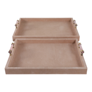 Vassoi Decorativi Moderni in Legno con Manici a Barra per Gioielli e Oggetti Preziosi, Ideali per Comodino o Tavolino da Caffè - Product Image 3