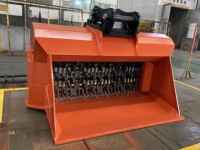 MONDE Godet de concassage et de criblage multifonctionnel pour excavatrice, pour le recyclage du béton et des briques sur chantier de démolition