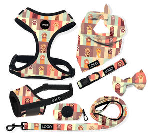 Hiçbir çekme ayarlanabilir köpek koşum yaka tasma seti veteriner etiket kurdela baskı <span class=keywords><strong>Pet</strong></span> yaka deri sürdürülebilir deri köpek adı etiketi - Product Image 2