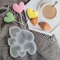 Herzform Lutscher form Silikon Praline Käse form Geburtstags feier Liebe Kuchen Dekorations werkzeuge DIY Epoxidharz form