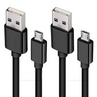 Kabel Data mikro USB 480 kepang, kabel Data cepat mengisi daya tembaga murni 2.0 Mbps kecepatan tinggi 1M untuk ponsel Android untuk S7 Printer