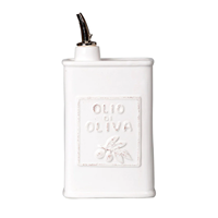 Bouteille d'huile d'olive en porcelaine avec logo personnalisé en relief, ustensiles de cuisine en céramique, bouteilles de sauce soja, récipient à huile