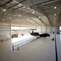 Hangar économique en structure acier préfabriquée 50x40m à assemblage rapide pour le stationnement et le stockage d'avions