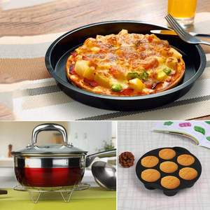 Ensemble d'accessoires pour friteuse à <span class=keywords><strong>air</strong></span> de <span class=keywords><strong>cuisine</strong></span>, 13 pièces, acier inoxydable, accessoires de four comprenant un moule à pizza de 20 cm (8 pouces) - Product Image 2