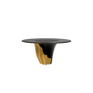 Fabricant de meubles de Foshan, Chine, marque italienne, style moderne minimaliste de luxe, table à manger <span class=keywords><strong>Yasmine</strong></span> avec plateau en verre trempé, 6 places. - Product Image 1
