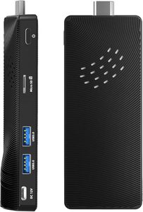 Mini PC Stick <span class=keywords><strong>sans</strong></span> ventilateur, micro-<span class=keywords><strong>ordinateur</strong></span> <span class=keywords><strong>de</strong></span> <span class=keywords><strong>bureau</strong></span> Windows 10 Celeron J3455, 4 Go <span class=keywords><strong>de</strong></span> RAM, 64 Go EMMC, Gigabit Ethernet, sortie 4K 60Hz pour - Product Image 2