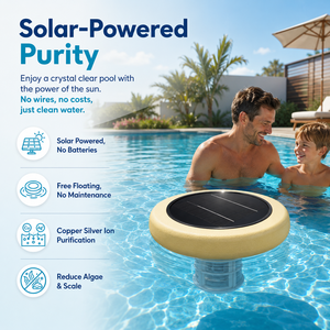 Ionizador Solar para Piscinas, Purificador de <span class=keywords><strong>Agua</strong></span> Ecológico, Reductor de Cloro, <span class=keywords><strong>Limpiador</strong></span> Flotante de ABS para Piscinas Exteriores - Product Image 3