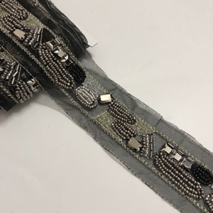 Hợp thời trang may trang trí tay may trên <span class=keywords><strong>Acrylic</strong></span> Đính cườm lưới ren TRIM lt2570b - Product Image 1