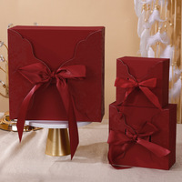 Boîte cadeau enveloppe en velours de luxe, multicolores, emballage vide pour mariage et cadeaux de fêtes spéciales
