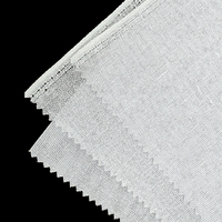 100% Polyester Non Tissé Fusible Interlignage Tissu Léger Étanche Sergé Source Usine En Gros pour Cap Linterlining