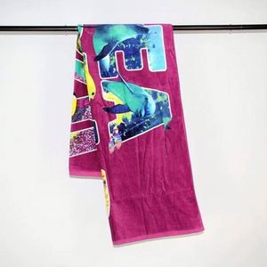 ผ้าขนหนูชายหาดเด็กแบบกำหนดเองได้ ป้องกันแบคทีเรีย ซับทรายได้ดี พิมพ์ลายด้วยเทคนิค Thermal Transfer เหมาะสำหรับการเดินทาง - Product Image 2