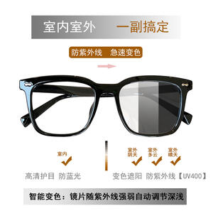 Gafas de Sol Cuadradas Transparentes Qianai Tr90 con Lentes de PC Uv400 Tipo 3 Unisex - Product Image 5