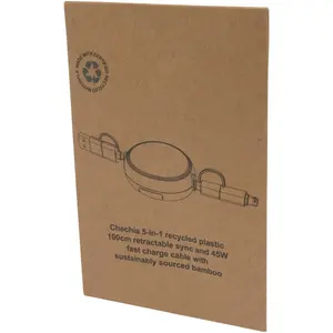 Câble rétractable 5 en 1 Chechia, gadgets durables - Product Image 3
