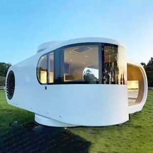 Nouvelle version 20ft 40ft <span class=keywords><strong>maison</strong></span> préfabriquée espace Capsule bureau Pod grand-mère appartements Apple cabine dirigeable appartement extérieur - Product Image 1