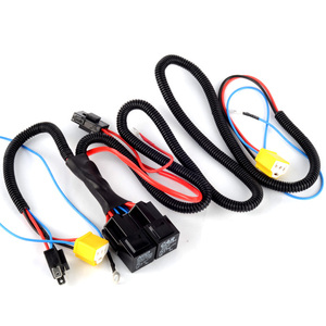 Connecteur de harnais de fil, <span class=keywords><strong>Booster</strong></span> OEM harnais métallique, relais prise de fusibles, connecteur de <span class=keywords><strong>phare</strong></span> noir H4 - Product Image 1