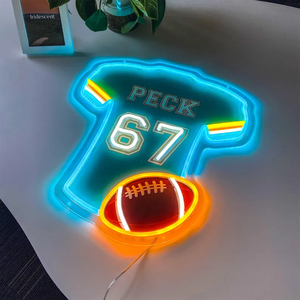 Letrero de neón deportivo americano, espíritu de equipo de fútbol, muestra de luz de neón Led, decoración de pared, luz de neón Led para decoración de Club - Product Image 2