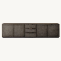 Classique simple meuble TV en bois massif meubles de salon villa console multimédia peut être personnalisé