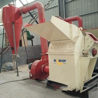 Broyeur de bois haute performance Mascot Brand, déchiqueteuse de bambou, machine à fabriquer de la sciure de bois avec moteur diesel/électrique pour déchets de bois
