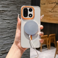 Coques de téléphone portable transparentes antichoc anti-traces de doigts avec protection d'objectif caméra et chargement magnétique sans fil pour OnePlus 15