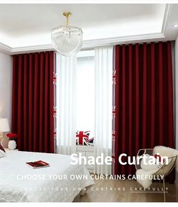 Série de rideaux en <span class=keywords><strong>velours</strong></span> de haute qualité, matière première cachemire australien, vente en gros, <span class=keywords><strong>rouge</strong></span> bordeaux - Product Image 1