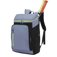 Sac à dos de sport unisexe XY en polyester imperméable 21L grande capacité pour badminton et tennis, avec fermeture éclair pour entraînement sportif en extérieur