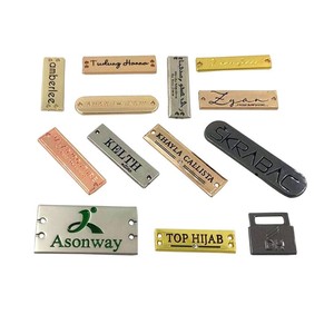 Tancy Custom Metal Nameplate Stainless Steel Logo Engraving For Wine Tea Box <b>Packaging</b> <b>Labels</b> - Product Image 4