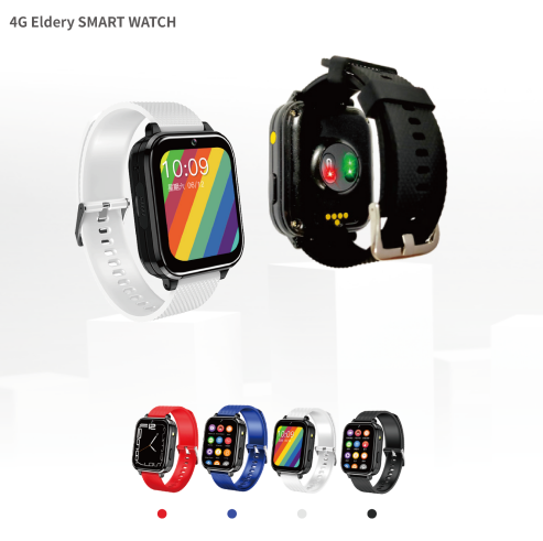 Elderly Smart Watch with HR&BP Watch Phone for Elderly Large Capacity Battery Gps Tracker Video Call Sim Card 4G