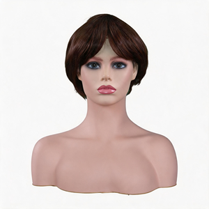 <span class=keywords><strong>Perruque</strong></span> Bob droite noire pour femmes <span class=keywords><strong>perruque</strong></span> synthétique frange pour la fête utilisation quotidienne Look réaliste facile à porter parfait pour les acheteurs mondiaux - Product Image 2