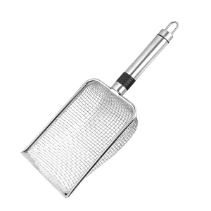 Recogedor de Arena para Gatos de Metal Duradero, Recogedor de Arena para Gatos de Acero Inoxidable con Mango Largo - Product Image 5