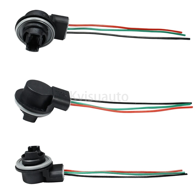 CQL KVISUAUTO 3157 T25 Headlight Bulb Socket Wiring Harness Connector for LED Bulbs Turn Signal Lights Brake Lights