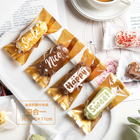 Sac d'emballage de biscuits imprimés sur mesure sacs en plastique thermoscellés moyens pour biscuits bonbons biscuits sacs d'emballage de pain alimentaire