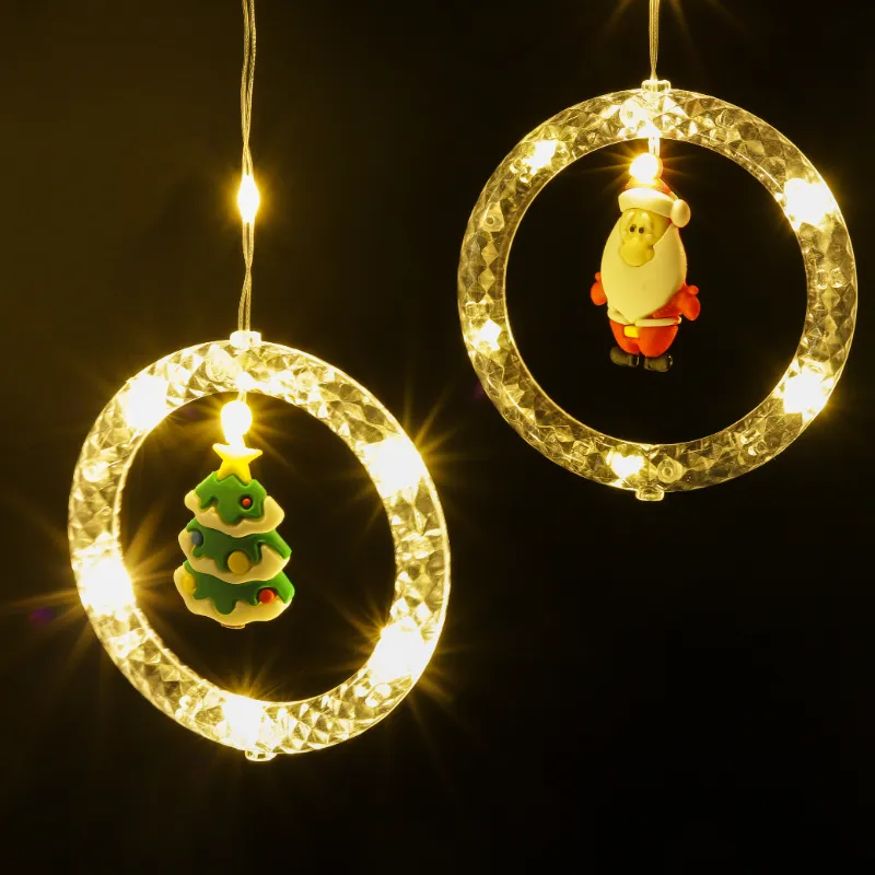 חג מולד הכוכבים LED אורות-חלון וילון אורות חג המולד קישוט, מקורה מחרוזת אור