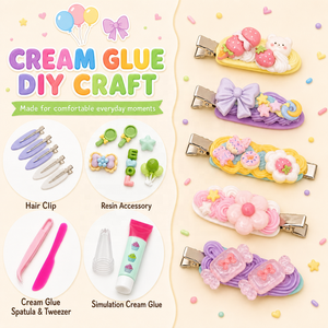 Kit Fai-da-Te <span class=keywords><strong>per</strong></span> Creare Fermagli <span class=keywords><strong>per</strong></span> Capelli <span class=keywords><strong>per</strong></span> Ragazze, Set Decoden con Colla in Crema e Accessori in Resina, Decorazioni Cartoon, Giocattolo Artigianale <span class=keywords><strong>per</strong></span> <span class=keywords><strong>Bambini</strong></span> - Product Image 6