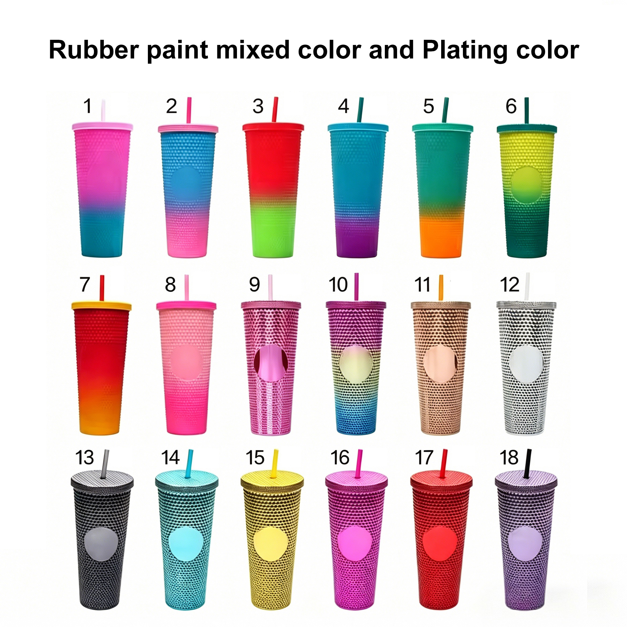 Peinture caoutchouc couleur mélangée