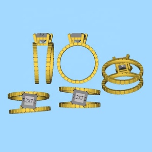 Bản vẽ CAD tùy chỉnh nhẫn khuyên tai mặt dây chuyền vòng tay tự làm phong cách Hip Hop khuôn mẫu trang sức bản vẽ CAD nhà thiết kế - Product Image 4