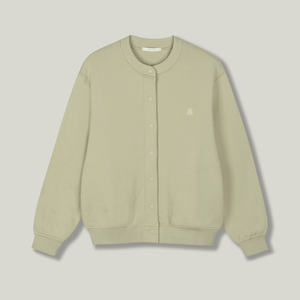 <span class=keywords><strong>Resimple</strong></span>-Sudadera de cuello sencillo para mujer, Top abotonado regular con cuello levantado, tejido de algodón para la temporada de otoño - Product Image 5