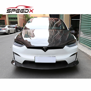 Para el Nuevo Tesla Model <span class=keywords><strong>X</strong></span>, Kit de Carrocería con Capó de Fibra de Carbono Seca, Capó Delantero de Fibra de Carbono Seca para Model <span class=keywords><strong>X</strong></span> 23-25 - Product Image 2