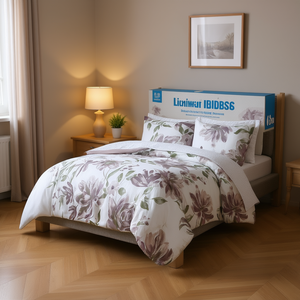 Ensemble de couette imprimé floral Lichiwu, 8 pièces, taille King Queen, literie en coton tissé pour la décoration de la chambre - Product Image 3