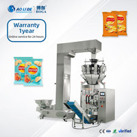Máquina de Envasado Multifuncional para Maíz Inflado de 35G a 50G, VFFS, para Envasar Frutos Secos y Alimentos Inflados