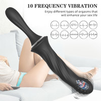 Top-Seller 2-in-1 Handheld Vibrator aus Weichem Silikon, Vagina & Analsex-Spielzeug, Prostata-Massagegerät für Männer, Butt Plug Vibrator für Frauen
