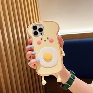 Custodia per telefono Coque 3d Egg And Toast per <span class=keywords><strong>Apple</strong></span> <span class=keywords><strong>IPhone</strong></span> 13 12 <span class=keywords><strong>11</strong></span> Pro Max Xr Xs Max 7 8 Plus custodia in <span class=keywords><strong>silicone</strong></span> morbido carino - Product Image 2