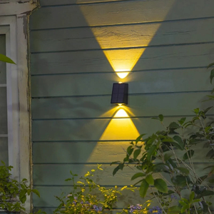 Lumières d'extérieur solaires modernes 2LED étanches IP65/68 éclairage d'ambiance pour jardin cour porche balcon passerelle Camping déco - Product Image 4